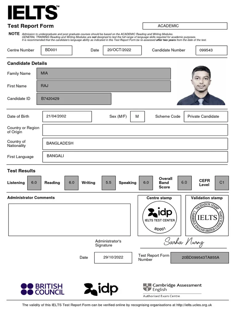 Buy Original IELTS Certificate